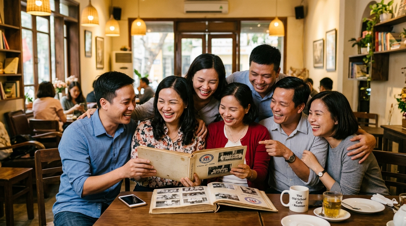 Họp mặt cựu học sinh sau bao năm xa cách